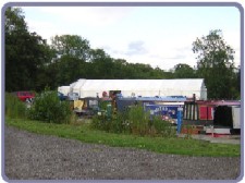 Tent and bar from marina