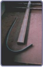 Kelson and bow ready to be fitted