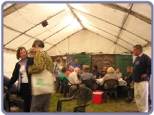 Crews gathered around the Allens Party