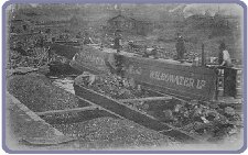 In amongst the coal boats