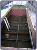 Most of the silt out: drying prior to anti rust.