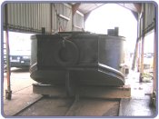 Bow fitted with tyre fender