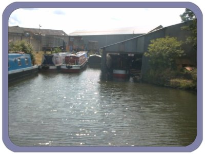 Paint shop & arm in 2003 - a new community of boats