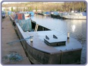 All decks blacked:waiting to be slipped again and shortened