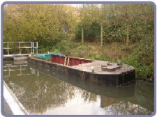 From the front: Abandoned, filled with water, but just what we wanted?