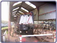 Sitting on trolloy, cleaned and repainted