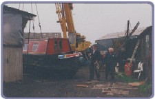 Walking with a Boat on a Crane